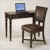 Hillsdale Carillo Desk and Chair Office Set in Deep Mahogany