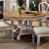Hillsdale Wilshire  Round Casual Dining Table in White Finish