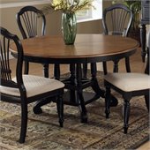 Hillsdale Wilshire Casual Dining Table in Black and Cherry Finish