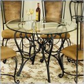 Hillsdale Milan Casual Dining Table with Glass Top