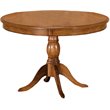 Hillsdale Bayberry Oak Round Casual Dining Table with Wood Top in Classic Oak Finish