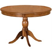 Hillsdale Bayberry Oak Round Casual Dining Table with Wood Top in Classic Oak Finish