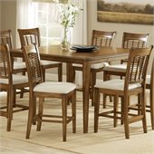 Hillsdale Bayberry Counter Height Gathering Table in Oak Finish
