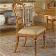 ADD TO YOUR SET: Hillsdale Furniture Wilshire Fabric Side Chair in Distressed Pine (Set of 2)