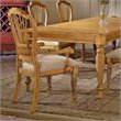 ADD TO YOUR SET: Hillsdale Furniture Wilshire Fabric Arm Chair in Antique Pine Finish (Set of 2)