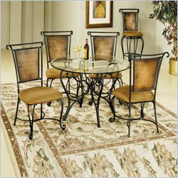 Hillsdale Milan 5 Piece Round Dining Table Set