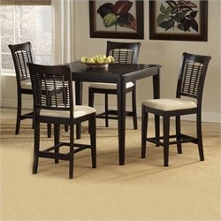 Hillsdale Bayberry 5 Piece Cherry Counter Height Dining Table Set in Dark Cherry
