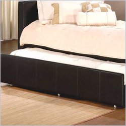 Hillsdale Marcella Leather Trundle Drawer in Brown Finish