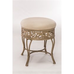 Hillsdale Villa III Vanity Stool in Antique Beige Finish