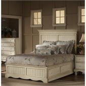 Hillsdale Wilshire Storage Panel Bed in Antique White