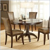 Hillsdale Grand Bay Round Pedestal Dining Table in Cherry Finish