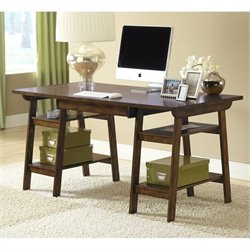 Hillsdale Parkglen Trestle Desk In Cherry