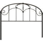 Hillsdale Jacqueline King Size Metal Headboard in Antique Dark Gray
