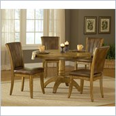 Hillsdale Grand Bay 5 Piece Round Dining Set in Medium Oak