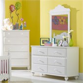 Hillsdale Lauren Double Dresser and Mirror Set