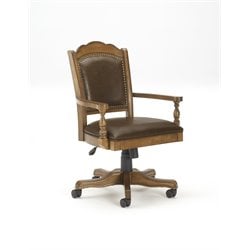 Hillsdale Nassau Game Chair with Leather Back