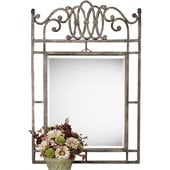 Hillsdale Montello Console Mirror in Old Steel Finish