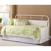 Hillsdale Kensington Metal Daybed in Textured White Finish