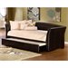 Hillsdale Montgomery Daybed in Brown Faux Leather-Without Trundle