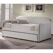 Hillsdale Springfield Daybed in White Faux Leather