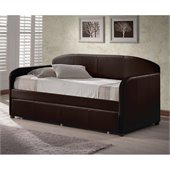 Hillsdale Springfield Daybed in Brown Faux Leather