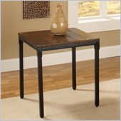 Hillsdale Granada End Table in Dark Chestnut/Brown