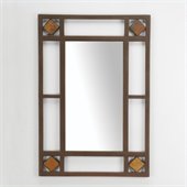 Hillsdale Lakeview Console Mirror in Brown