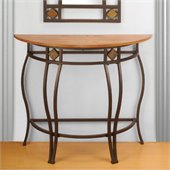 Hillsdale Lakeview Console Table in Brown / Medium Oak Finished  Wood