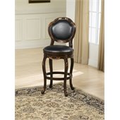 Hillsdale Alaina 24 Swivel Counter Stool in Distressed Cherry