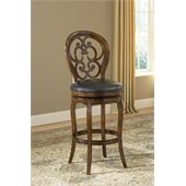 Hillsdale Alexandra 24 Swivel Counter Stool in Dark Tobacco