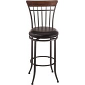 Hillsdale Cameron 26 Spindle Back Swivel Counter Stool in 