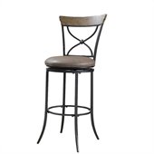 Hillsdale Charleston 26 X-Back Swivel Counter Stool in  Tan