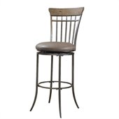 Hillsdale Charleston 30 Spindle Back Swivel Bar Stool in  Tan