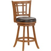 Hillsdale Fairfox 24.5 Swivel Counter Stool in Oak