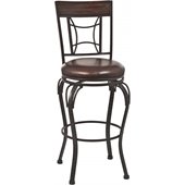 Hillsdale Granada 30 Swivel Bar Stool in Dark Chestnut/Brown