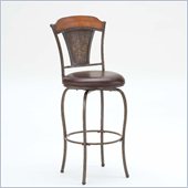 Hillsdale Huntington 26 Swivel Counter Stool in Chestnut Brown