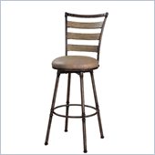 Hillsdale Thornhill 30 Swivel Bar Stool in Pewter / Black Rub