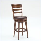 Hillsdale Villagio 30 Swivel Ladder Back Bar Stool in Chestnut
