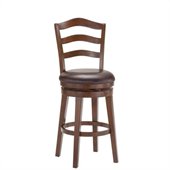 Hillsdale Windsor 26 Swivel Counter Stool in Brown Cherry