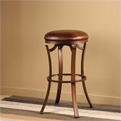 Hillsdale Kelford 30 Backless Swivel Bar Stool in Antique Bronze
