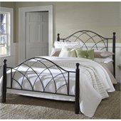 Hillsdale Vista Bed in Silver and Espresso
