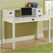 Hillsdale Cody Desk with Hutch in White