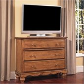Hillsdale Hamptons 5 Drawer TV Dresser in Weathered Pine