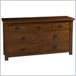 ADD TO YOUR SET: Hillsdale Outback Split 7 Drawer Dresser in Distressed Chestnut
