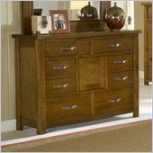 Hillsdale Outback Double Dresser in Distressed Chestnut