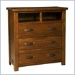 ADD TO YOUR SET: Hillsdale Outback 3 Drawer TV Chest in Distressed Chestnut