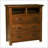 Hillsdale Outback 3 Drawer TV Chest in Distressed Chestnut