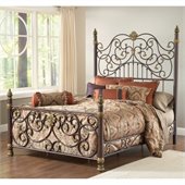 Hillsdale Stanton Bed in Old Brown Highlight