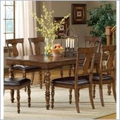 Hillsdale Arlington 5 Piece Dining Set in Weathered Brown