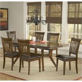 Hillsdale Arbor Hill 7 Piece Dining Set in Colonial Chestnut 